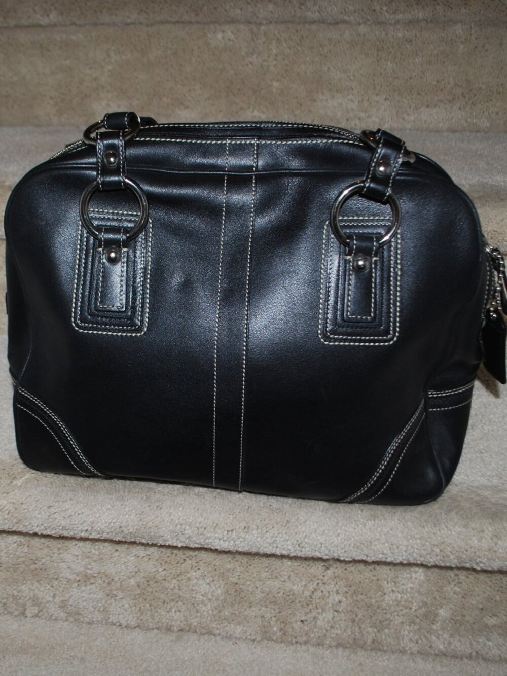 Vintage Coach Soho Black Handbag
